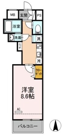 アイケー扇町の物件間取画像